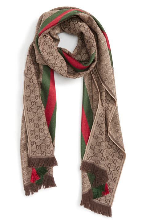 gucci wool scarf saks|gucci silk scarf for sale.